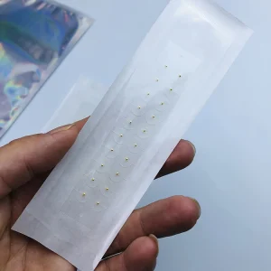 Acuseeds Gold Plated Auricular Sticker Set Acupressure Therapy Tools with Ear Seeds Massage Acupuncture Kit