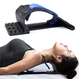 Adjustable 4 Level Magnetotherapy Back Stretcher Cervical Traction Device Neck Shoulder Massager for Spine Alignment Muscle