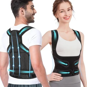 Adjustable Breathable Orthopedic Upper Spine Support Posture Corrector Belt with Back Pain Relief Protection