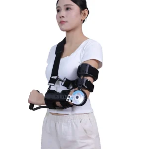 Adult Kids Orthotics Arm Joint Fixation Forearm Sling Stabilization ROM Hinged Elbow Brace