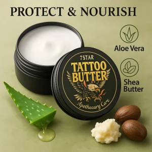 Aftercare Antimicrobial Tattoo Care Balm Lotion for Color Enhancement Quick Healing Petroleum Free Tattoo Artist Gifts
