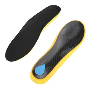 Air Flow Carbon Plate Inserts Curved Shape Carbon Fiber Laser Cut Vents Gold Silver Colorway Plantar Orthopedic Insoles
