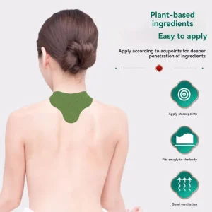 Airende Self Heating Mugwort Patch Neck Shoulder Lower Back Knee Universal Home Use Warm Comfort Herbal Moxibustion Plaster 12