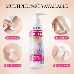 All English Gentle Hair Removal Cream for Women, Non-Armpit Body Use, All Skin Types, Cross-border Foreign Trade