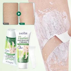 Aloe VE Smooth and Flawless Hair Removal Cream, Non-Stimulating, Underarm, 100g