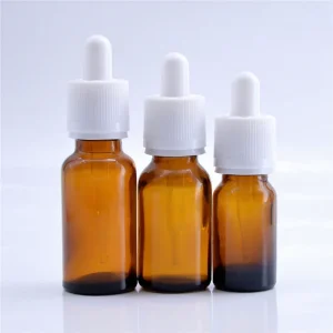 Amber Glass Essential Oil Dropper Bottle 5ml 10ml 15ml 30ml 50ml Cosmetic Perfume Oil Glass Bottles