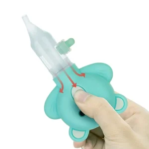 Animal Shape Manual Nasal Aspirator Nose Cleaner Tool BPA Free Silicone Baby Nose Cleaner Nasal Aspirator Sucker