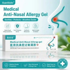 Anti-Allergy Nasal Barrier Gel with Pollen and Allergen Protection Nasal Mucosa Soothing Formula Purified Water Carbomer Glycerol