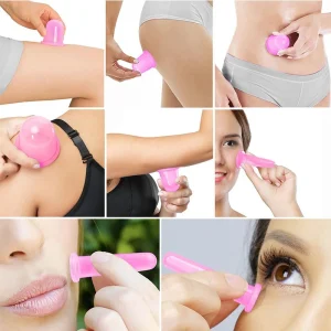 Anti Cellulite Cupping Therapy Set for Family 4Pcs Silicone Vacuum Massage Cups Chinese Cupping Kit
