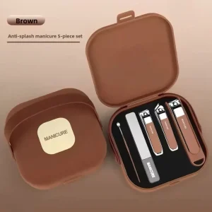 Anti Splash Portable Nail Clipper Set with Complete Home Nail Care Tools and Nail Art Accessories