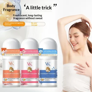 Antiperspirant Underarm Body Deodorant Roll On Spray Liquid Mineral Hyaluronic Acid Odor Suppression Refreshing Fragrance