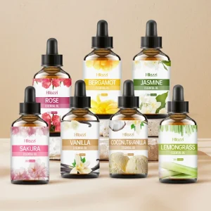 Aromatherapy Essential Oil 60ml Natural Plant Extract Fragrance Oil for Reed Diffuser Body Massage Skin Care