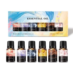 Aromatherapy Essential Oil Set of 6 Pieces Air Fresh Deodorizing Water-soluble Essential Oil