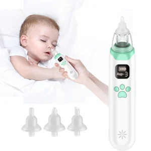 Auto Clean Baby Booger Sucker Nose Cleaner Electric Nasal Aspirator for Toddlers with Music and Lights