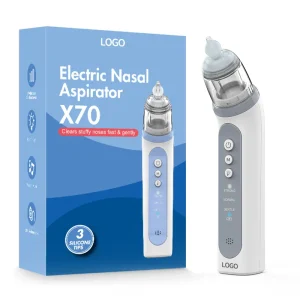 Automatic Mucus Removal Soft Baby Care Kit Electric Nose Vacuum Suction Cleaner Nasal Aspirator IPX6 Waterproof 67-75Kpa Suction