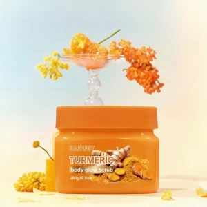 BARUBT 280g Turmeric Body Glow Scrub Gentle Exfoliating Brightening Moisturizing Body Scrub Support Dropshipping Service