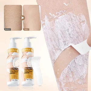 BIOAOUA Gentle Rice Slurry Hair Removal Cream Fast Acting and Effective Beauty Product Non Irritating
