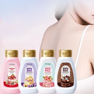 BIOAQUA Private Label Body Shower Scrub Strawberry Cake Bath Salt Whitening & Exfoliating