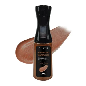 BLIW Private Label Glow Highlighter Tanning Body Massage Oil SPF15 Waterproof Deep Bronze Body Shimmering Mist Spray