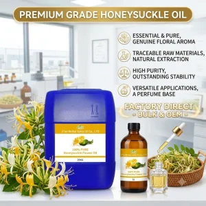 BORUI Bulk Organic 100% Pure Natural Honeysuckle Flower Essential Oil for Skin Revitalizer