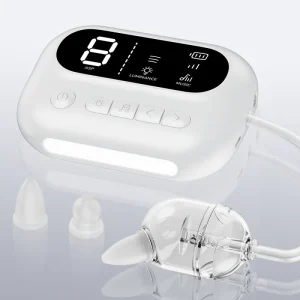 BPA Free Safe Silicone Aspirator Nasal Baby Electric with Soothing Music and Light 9 Modes Low Noise Newborn Nose Cleaner