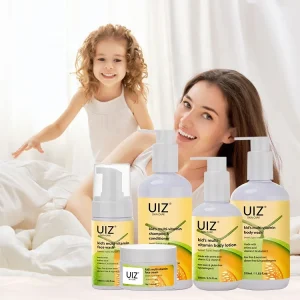 Baby Bath Products Skin Care Kit Cleanse Face Wash Shampoo Conditioner Body Lotion Body Wash Face Cream Baby’s Skin Care Set
