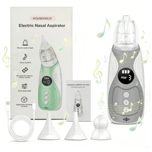 Baby Nasal Aspirator Electric Nose Cleaner Custom Aspirator Lightweight Mucus Suction for Babies Toddlers OEM