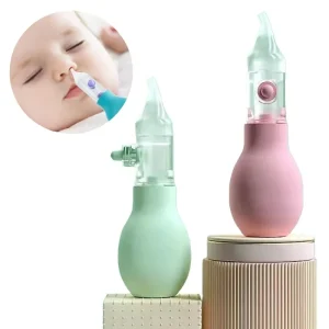 Baby Nasal Aspirator Nose Cleaner Food Grade Silicone Soft Newborn Vacuum Nasal Aspirator Manual