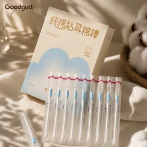 Baby Sticky Ear Swabs Soft Gel Tip Ear Wax Remover Cotton Buds for Infant Ear Nose and Navel Cleaning