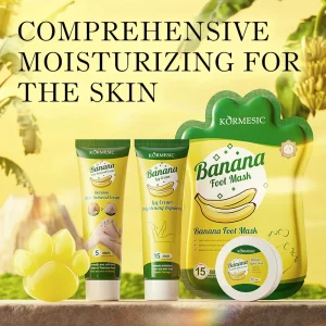 Banana Smooth Depilatory Cream Moisturizing Brightening Foot Mask Skin Cleansing Handmade Soap Body Skin Care Set