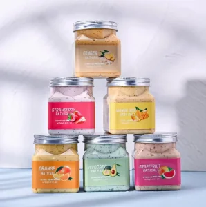 Beauty Cosmetics Natural Organic Private Label Skin Care Whitening Sea Salt Body Scrub Exfoliating for Smoothing Deep Cleansing
