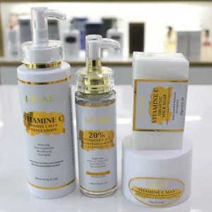 Beauty Skin Care Products 4 In 1 Face Cream Serum Whitening Body Lotion Goat Milk Soap Brightening Vitamin C Face Care Set
