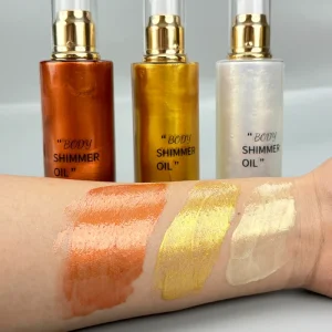 Beautychain Body Glitter Glow Powder Pigment Makeup Glitter Cosmetic Chrome Biodegradable Glitter Shimmer Oil