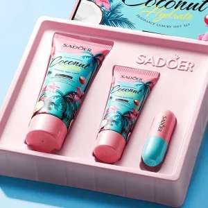 Best selling Coconut Water Fragrance Body Lotion Hand Cream Set Whitening Moisturizing Brightening Comfortable Care