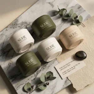 Biodegradable Reusable Round Wide Mouth Cosmetic pp Face Cream Skincare Jar Plastic Container Jars