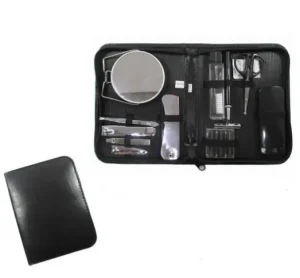 Black Grooming Personal Care Kit Case Heavy Duty Men Pedicure Nail Shaper Tools Set daily Men Shaving Kit