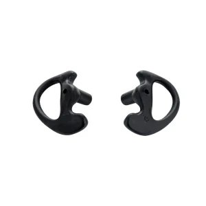 Black Silicone Replacement Audio Coil Tube for Two-Way Radio Earpiece Earmould Earbud Earplug Headphone Accessories 2pcs/bag