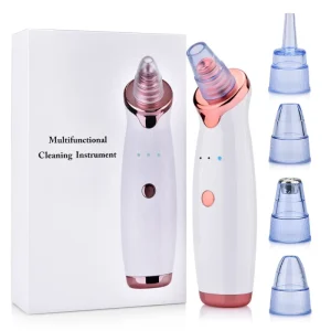 Blackhead Remover Pore Vacuum Cleaner With 5 Probes Electric USB Rechargeable Acne Comedone Whitehead Extractor