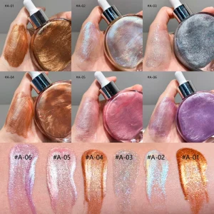 Body Bronzer Glitter Liquid Makeup Body Perfume Oil for Skin Glow Setting Spray Body Shimmer Oil