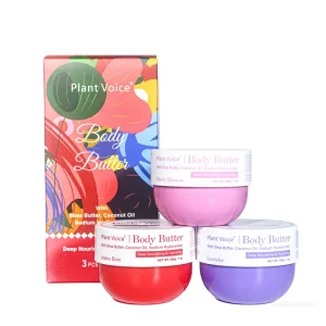 Body Butter Gift Set Cherry Blossom Arabian Rose Lavender Deep Nourishing Hydrating Shea Butter Coconut Oil Private Label OEM