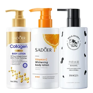 Body Care Products Bone Collagen Body Lotion Goat Milk Vitamin C Nourishing Skin Whitening Body Cream for Black Skin