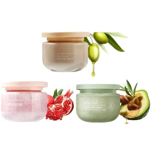 Body Exfoliating Scrub Moisturizing Body Care Squalane Red Pomegranate Avocado Body Scrub