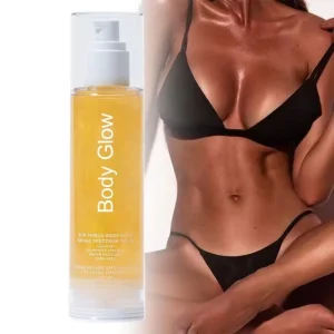 Body Glow Waterproof Sunscreen Spf 50 Protection Shimmer Makeup Highlighter Body Shimmering Oil Spray