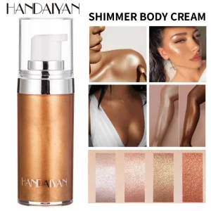 Body Highlighter Liquid Face & Body Glow Oil Shimmer Luminous Cream Beach Glow Makeup Summer Sparkle Cosmetics