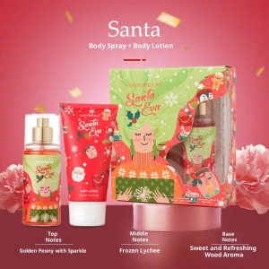 Body Mist Customized Body Splash Christmas Skin Care Set Long Lasting Women’s Perfume Spray Set 88ml Long Lasting