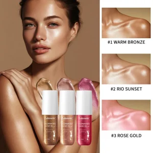 Body Oil Shimmering Radiance Moisture Lightweight GLOW OIL Full Body Nourishing Oil for Glowing Skin Makeup