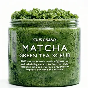 Body Scrub Green Tea Facial Scrub Exfoliating Deep Cleansing Skin Care Beauty Products for Women Korean Cosmetics OEM