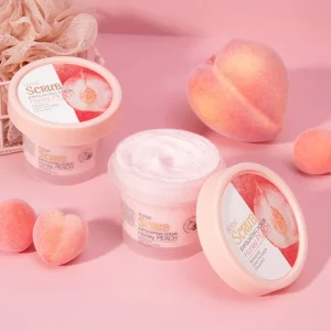 Body Scrubs Skin Care Softening Exfoliating Private Label Organic Peach Fruit Salt Shea Butter Sugar Body Scrub