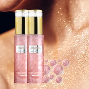 Body Shimmer Oil Glitter Spray 2 Color Bronzer Golden Skin Shimmer Self Tanning Sunless Tanning Body Shimmer