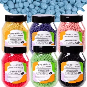 Bottled 200g Hair Removal Brazilian Hard Wax Beans Hands Back Feet Skin Personal Care Hair Removal Wax Beans for Wax Heater Melt